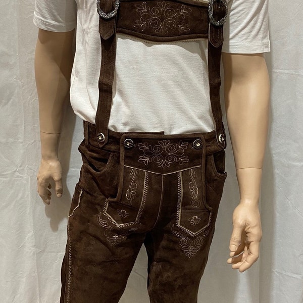 Lederhosen 100% Echtleder Deutsche Trachtenhose Oktoberfest