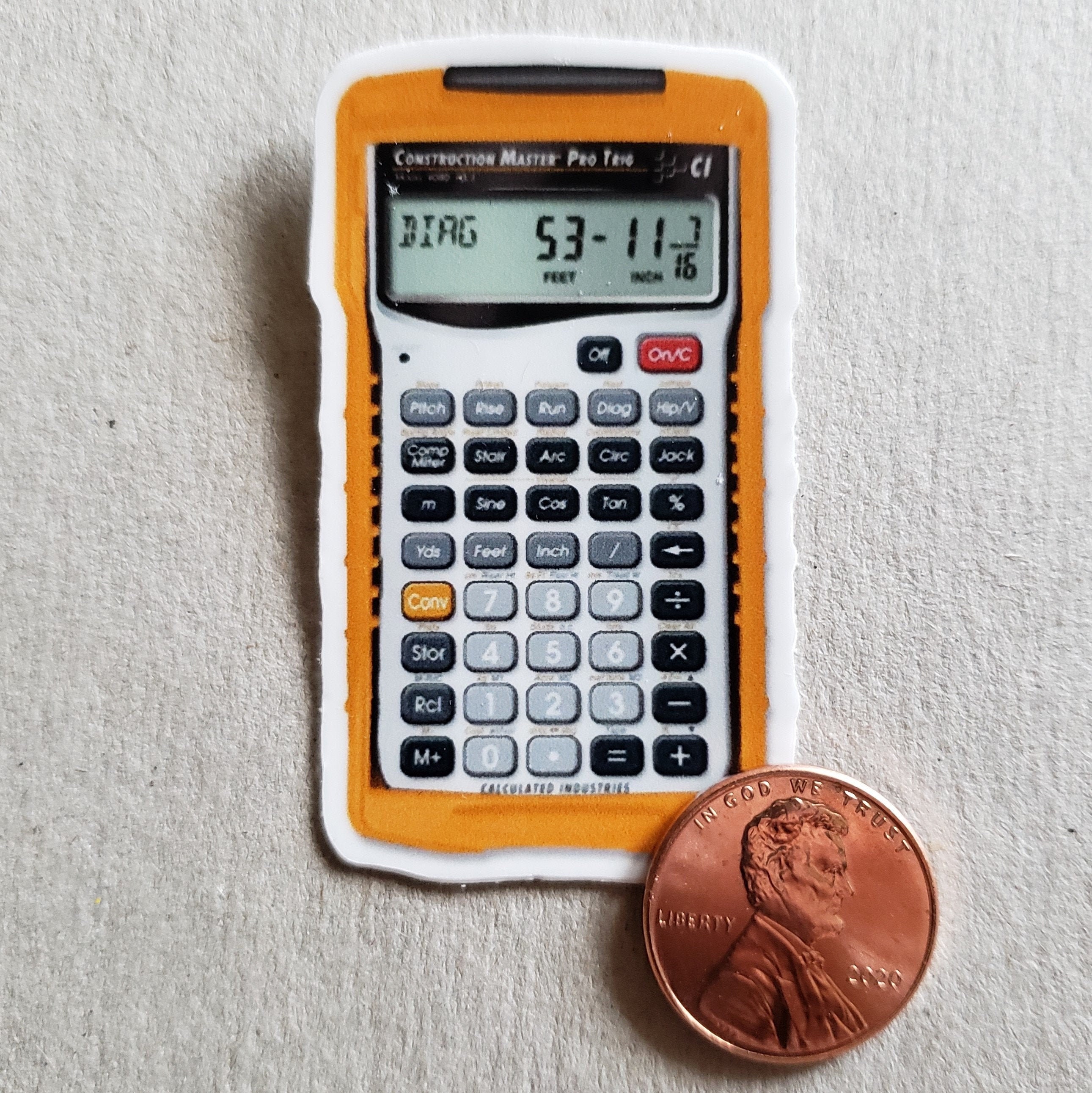 Tiny Scientific Calculator Sticker Etsy