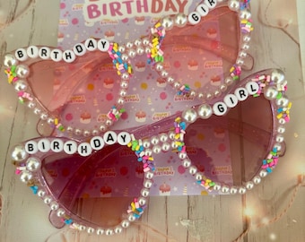 birthday girl glasses swiftie style sparkle glitter party outfit accessories milestone