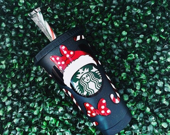 Minnie Christmas Starbucks Tumbler