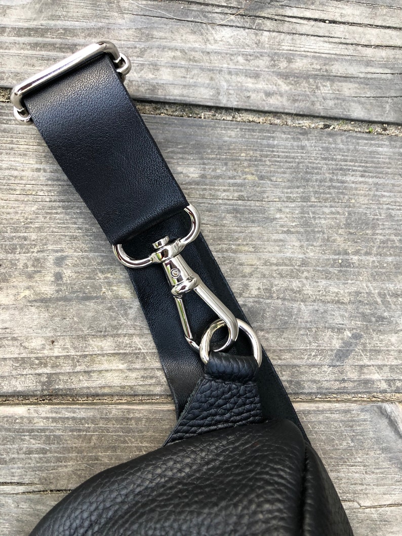 Leather Cross Body Bag waist bag leather belt bag Men Hip Bag Leather casual bag Small Bag Unisex Leather Small Bag Handmade