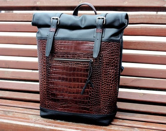 Handmade Leather Backpack, Laptop Travel Bag, Urban Cabin Bag