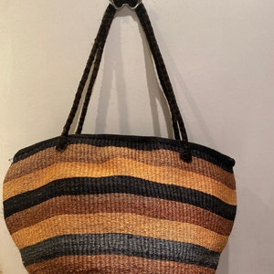 African Sisal Shoulder bag - purse / Natural fibres