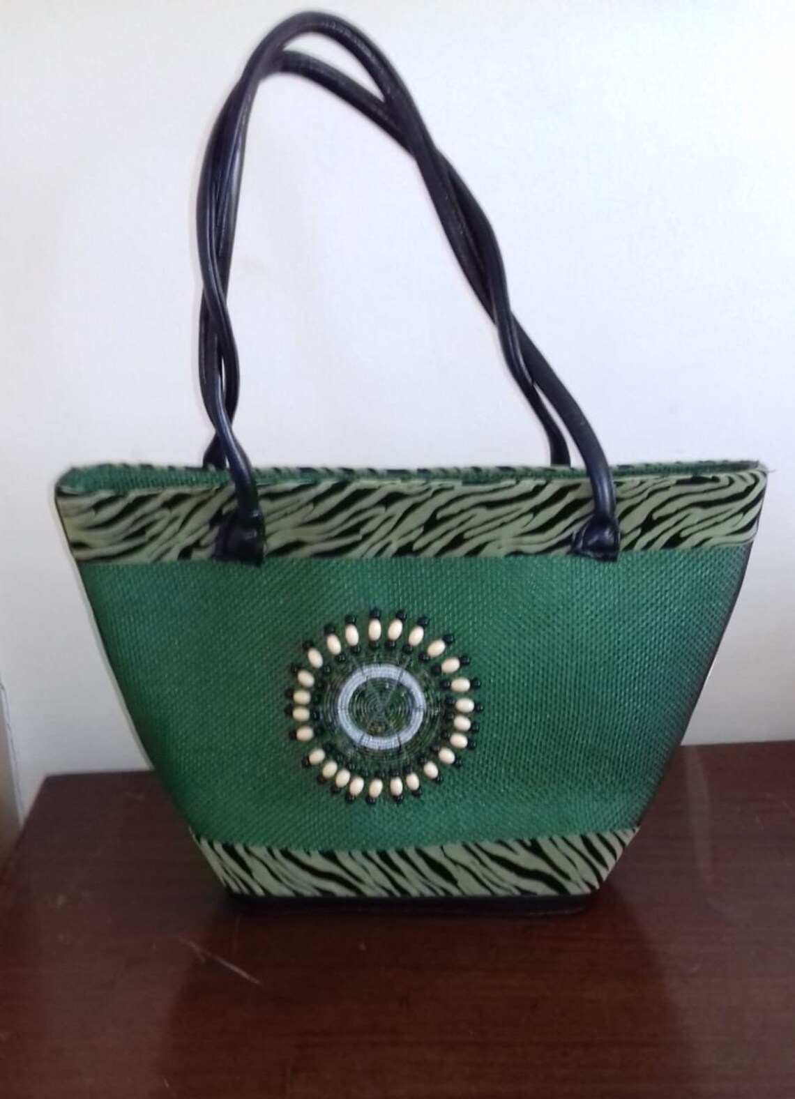 African Kenya Handmade Shoulder Bag Purse / Natural Fibres / Etsy