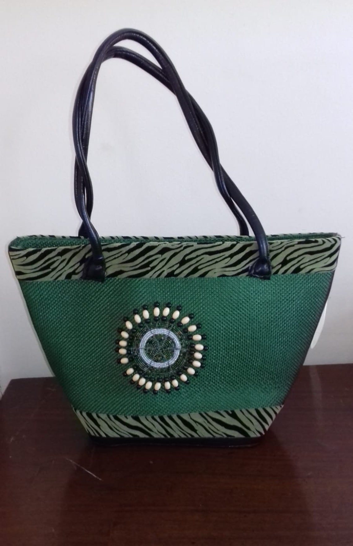 African Kenya Handmade Shoulder Bag Purse / Natural Fibres / - Etsy