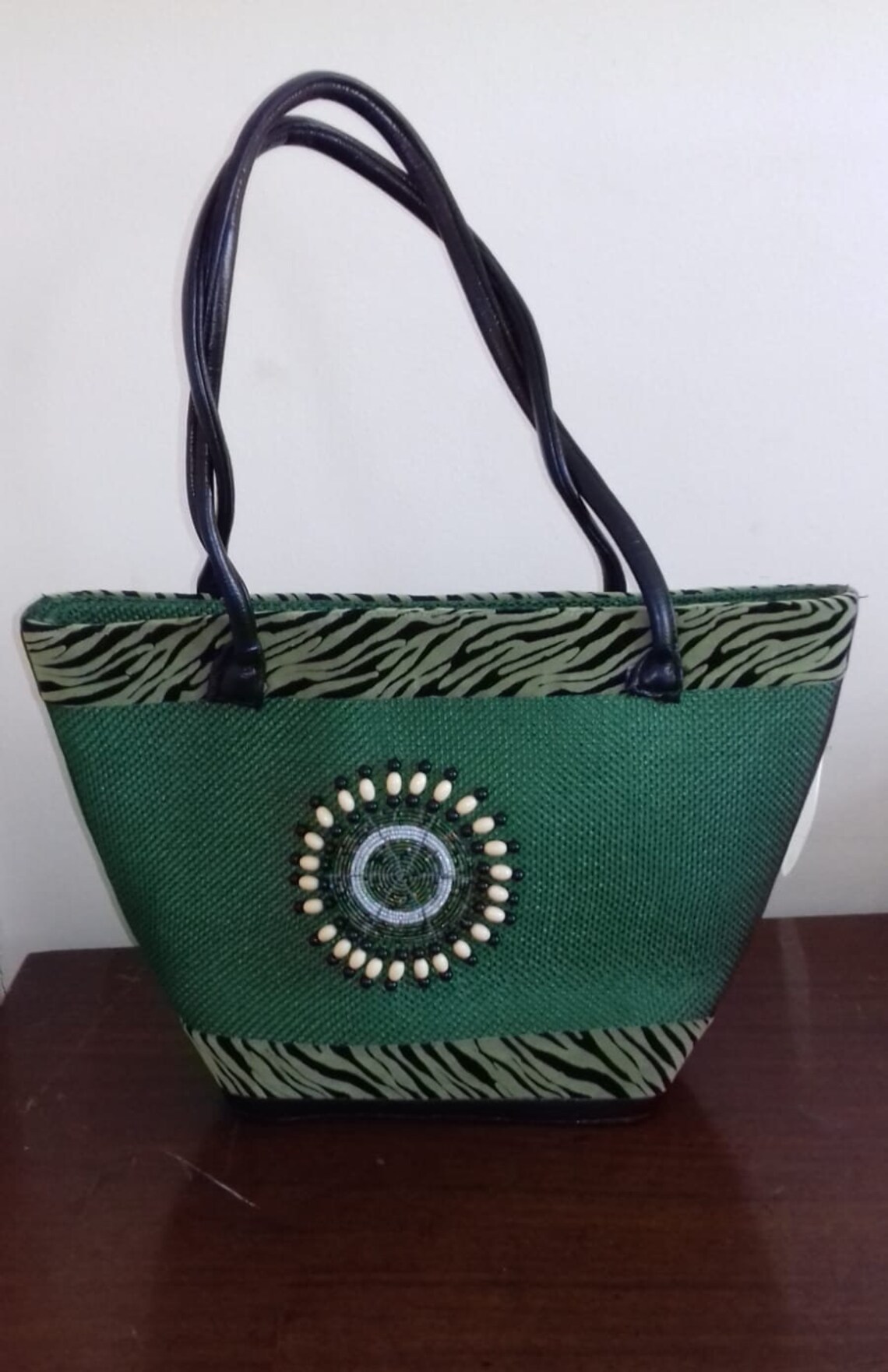 African Kenya Handmade Shoulder Bag Purse / Natural Fibres / Etsy