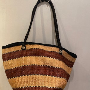 African Sisal Shoulder bag - purse / Natural Fibres