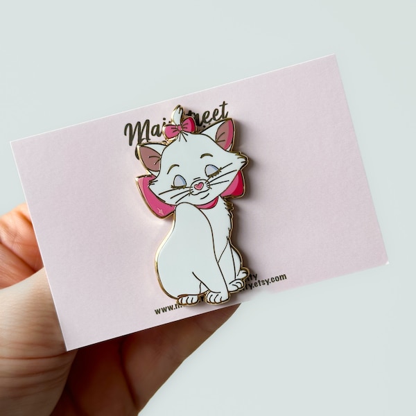 Marie Pin - Aristocats Pin - Katze Pin - Tier Pin - Emaille Pin - Anstecknadel - Süße Pin - Kawaii Pin