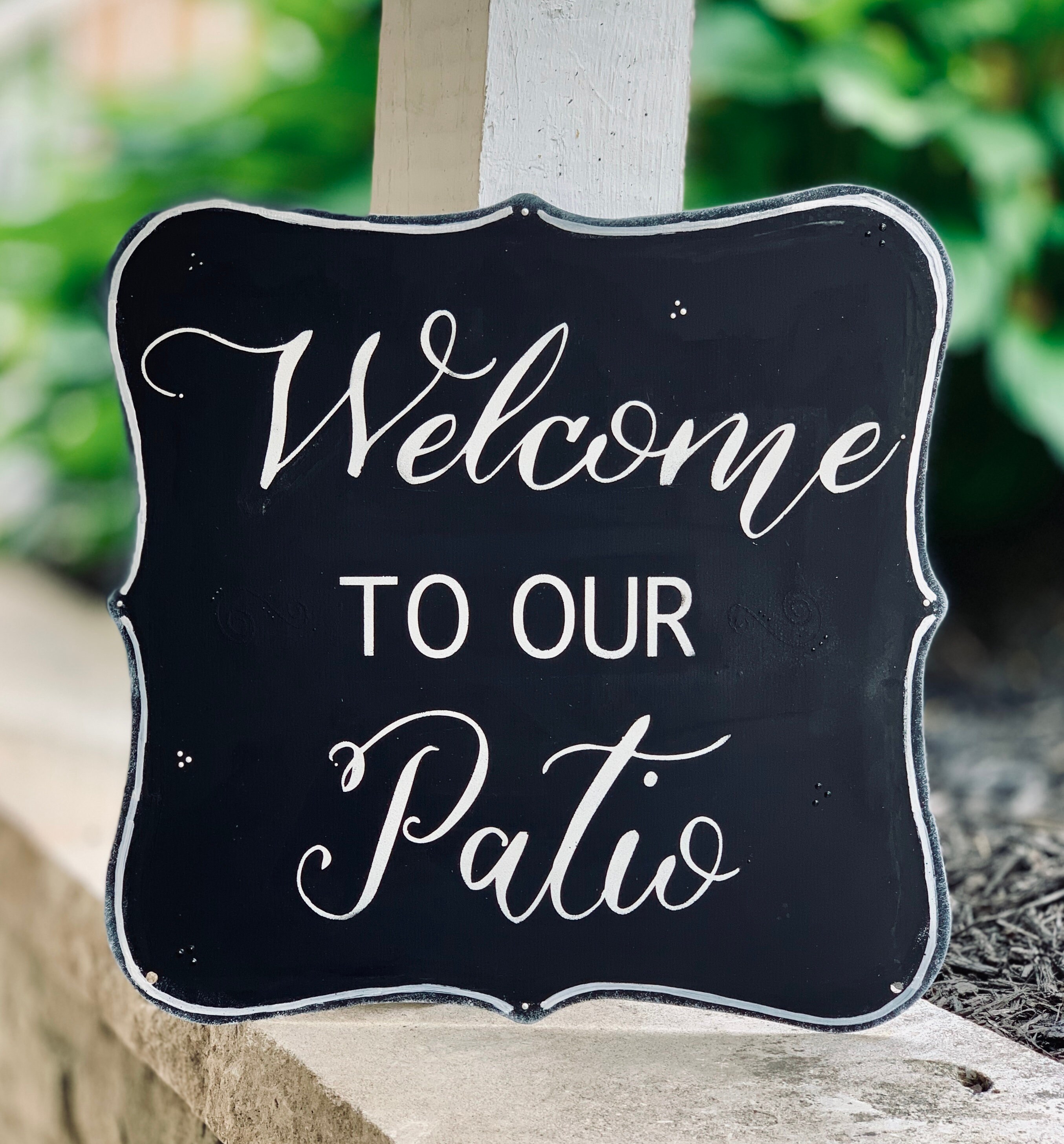 to Our Patio Sign Etsy