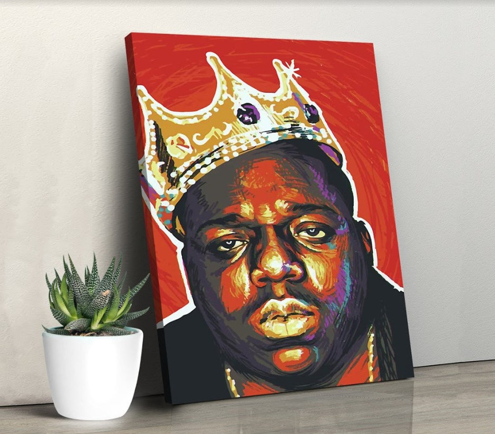 Biggie Smalls Poster Canvas / Biggie Smalls Print Canvas / Etsy