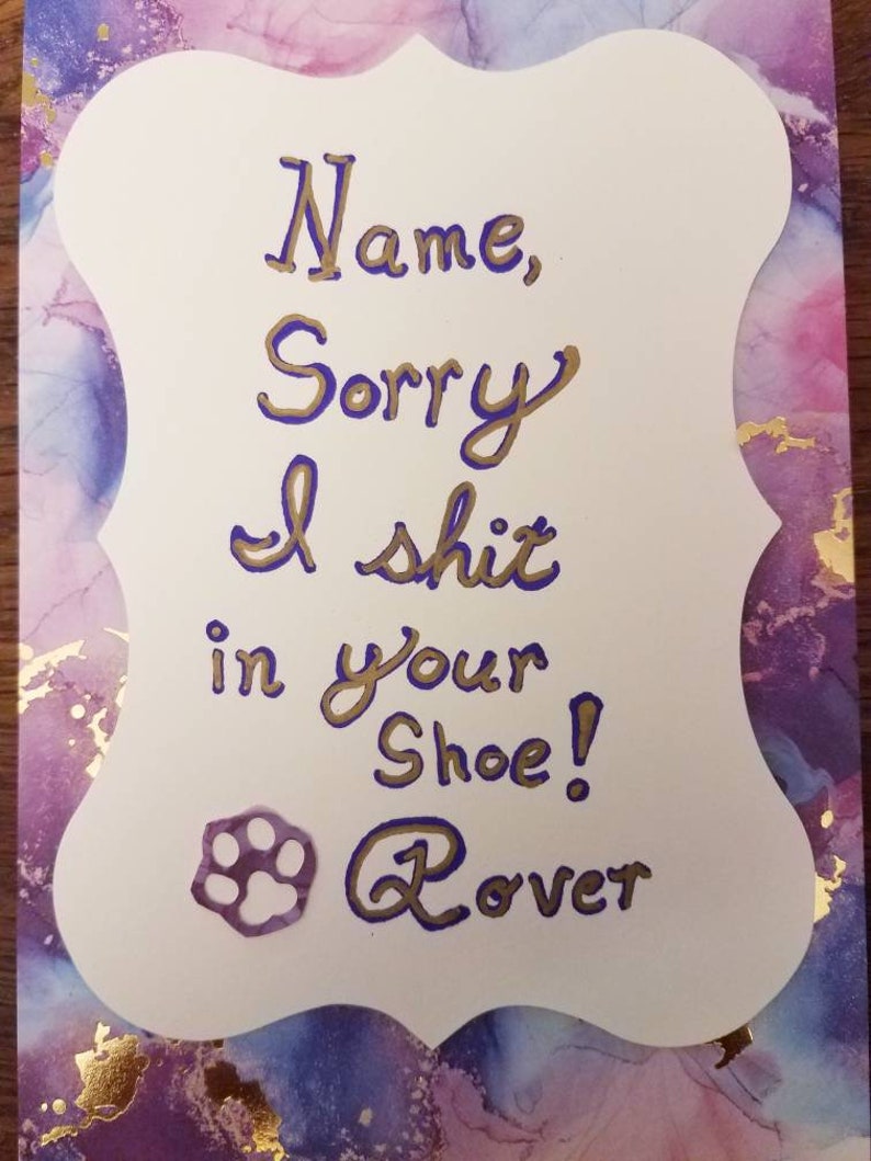 font options envelope included. message is up to you Color options Handmade Watercolor Flat Cards made to order
