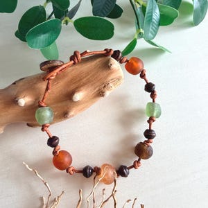 Beachy Boho Anklet, Rustic Island Inspired Bohemian Jewelry, Beach Style Anklets, Coastal Style Jewelry, Tropical Vacation Gifts For Her