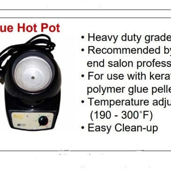 Glue melting Pot for melting keratin polymer fusion glue pre-bonded hair extension-110V