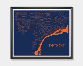 Detroit Tigers Art Etsy