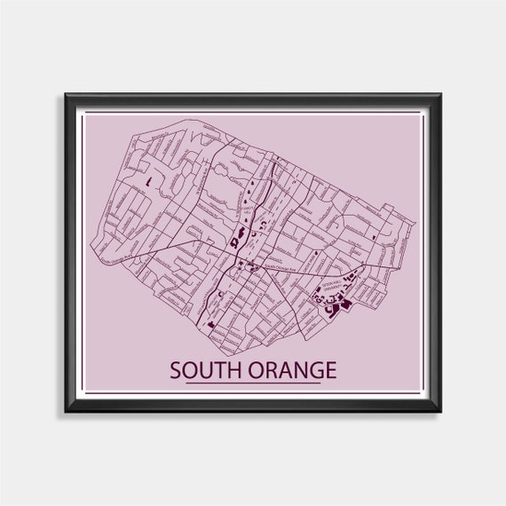 South Orange Nj Map South Orange Nj Map Print Personalized New Home Gift Friend | Etsy Australia
