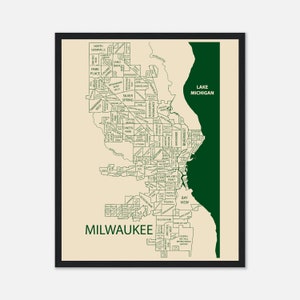Milwaukee Bucks Wall Art, Map Poster of Milwaukee, Milwaukee Bucks Gifts, Bucks Decor Print, Gift for Men, Gift for Women, Personalize