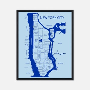 Columbia University Print, New York City Neighborhood Map, Personalized Graduation Gift for Him, Custom Alumni Gift for Her, NYC Map Poster