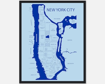 NYU Art, New York City Neighborhood Map, Personalized Graduation Gift for Him, Custom Alumni Gift for Her, NYU Map Print, College Poster