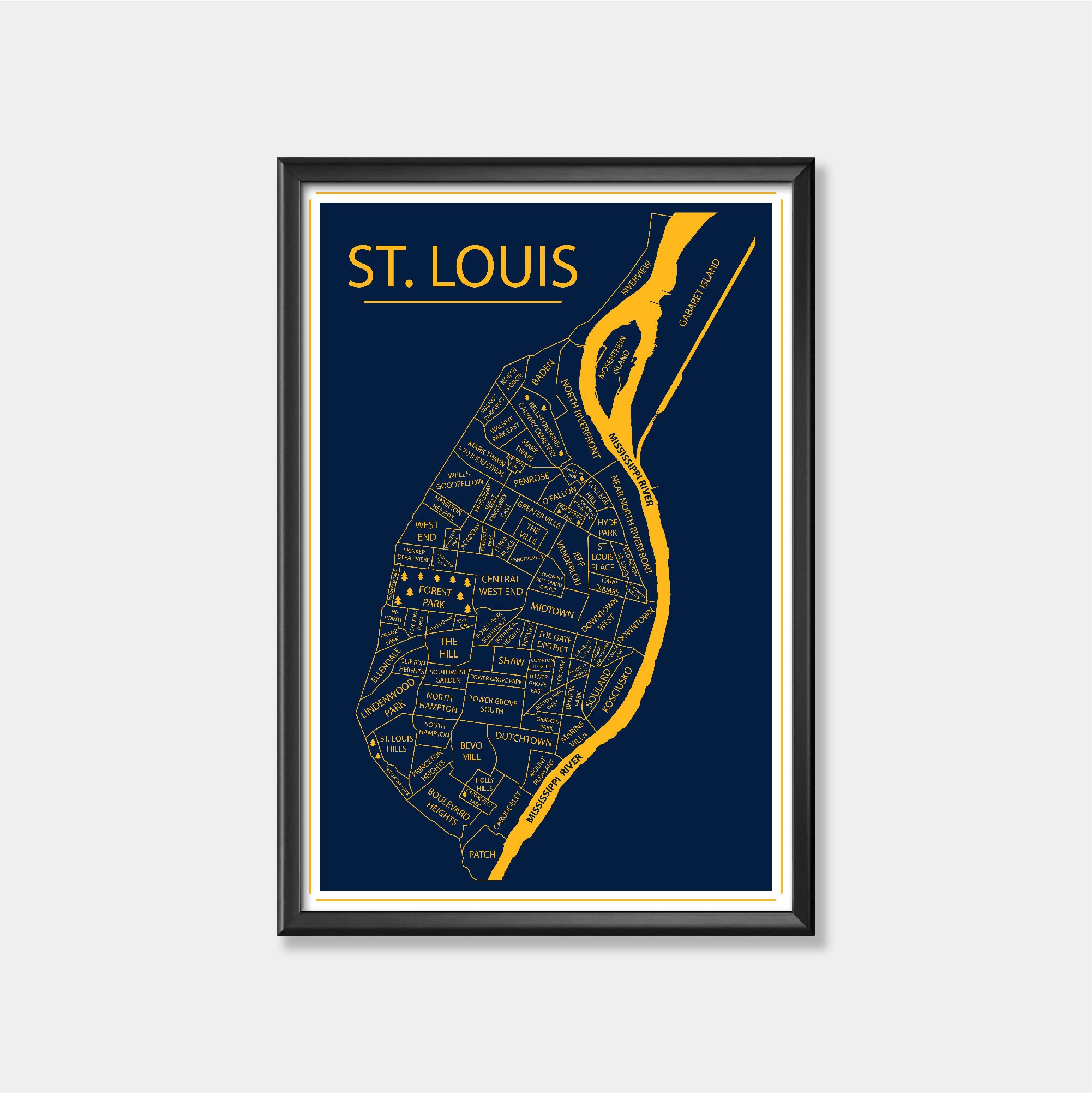 St. Louis Blues Custom Canvas Print Wall Art