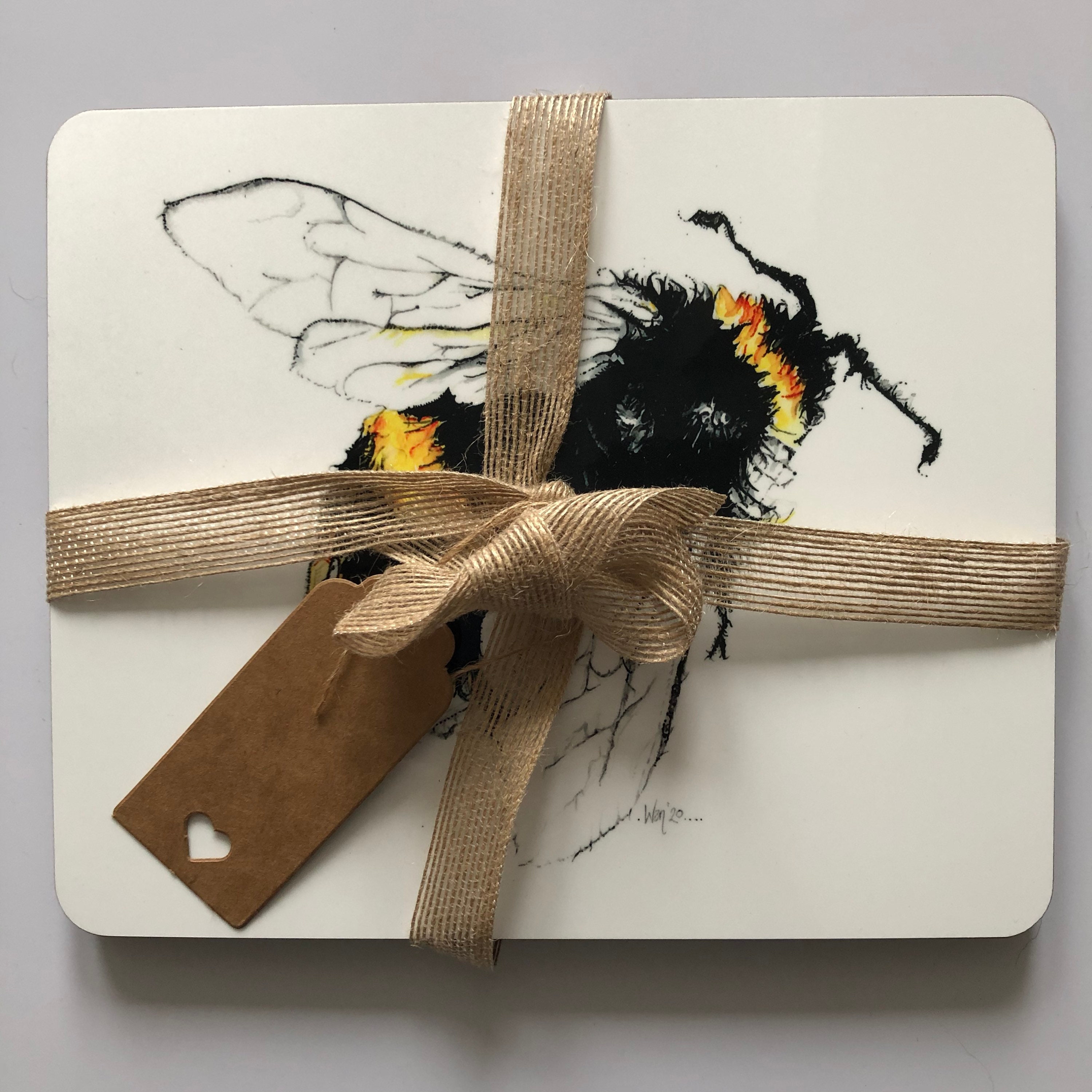 Bee placemat set Set of 4 placemats Bee placemats Bee gifts Etsy