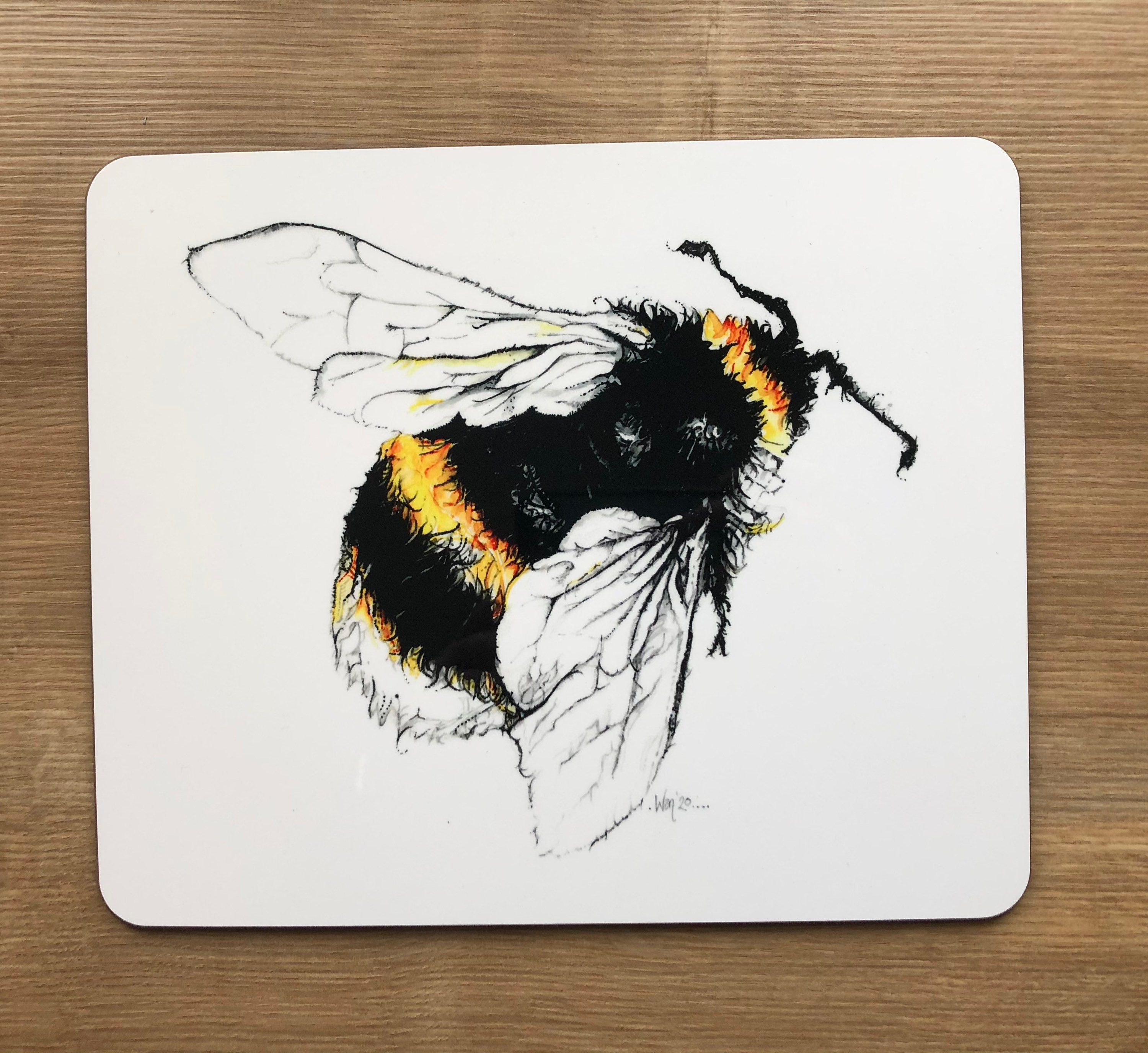 Bee placemat set Set of 4 placemats Bee placemats Bee gifts Etsy