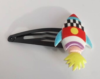 Transport Haarspange Rakete freie Farbwahl für Kinder Mädchen und Jungen 
