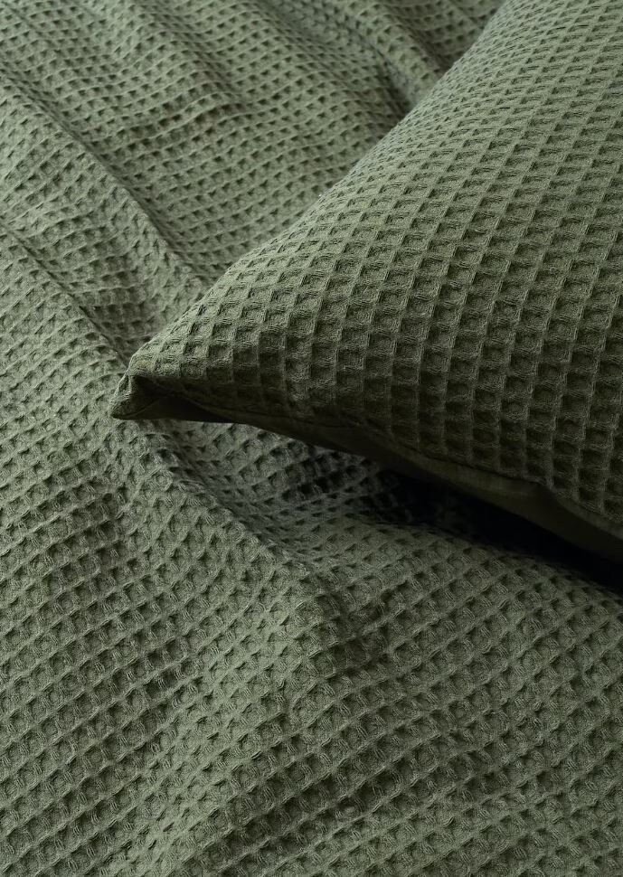 Moss Green Waffle Duvet Cover Set Cotton Duvet Cover Twin Duvet Cover King Comforter Waffle