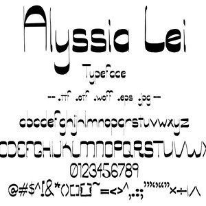 Font Allysia Lei, Un tipo de letra creativa, moderna y casual de Sans Serif. Dibujado a mano con un aspecto encantador, relajado y estilo fresco y creativo.