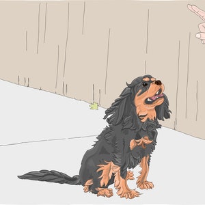 Custom Pet Portrait - I will draw your adorable pet from a photo! Hand Drawn Portrait. Digital Art Download Print.