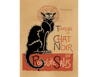 トゥールーズ・ロートレックの複製画 - ル・シャ・ノワール（黒猫