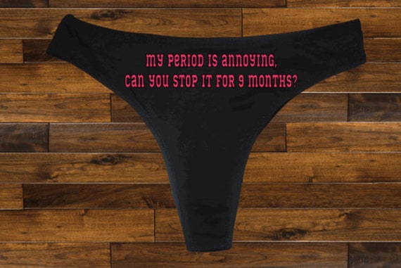 Stop My Period Thong, Honeymoon Gift, Gag Gift, Naughty Underwear, X Rated  Underwear, Panties Thong Perfect Gift Fun -  Canada