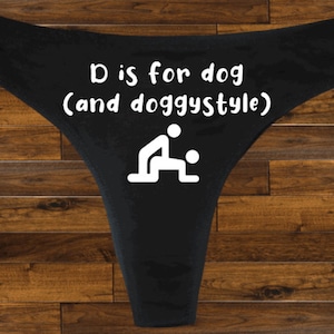 D is for Thong | Gag Gift,Funny Underwear,Bridal Shower Gift,Bachelorette Party Gift,Anniversary Gift