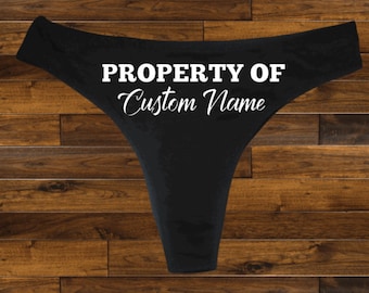 Personalized Name Thong