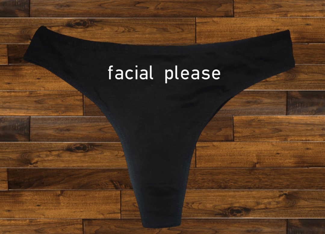 Facial Please Thong Gag Gift,funny Underwear,bridal Shower  Gift,bachelorette Party Gift,anniversary Gift -  Israel