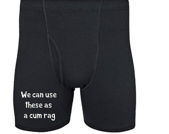 We can use these as a cum rag boxers, Engagement Gift, Valentines Day Gift, Anniversary Gift, Gift For Boyfriend, Gift for Men,