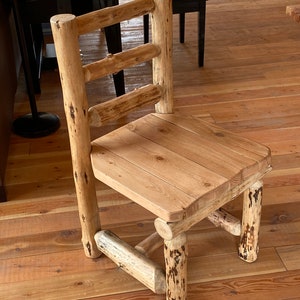 Log dining chair