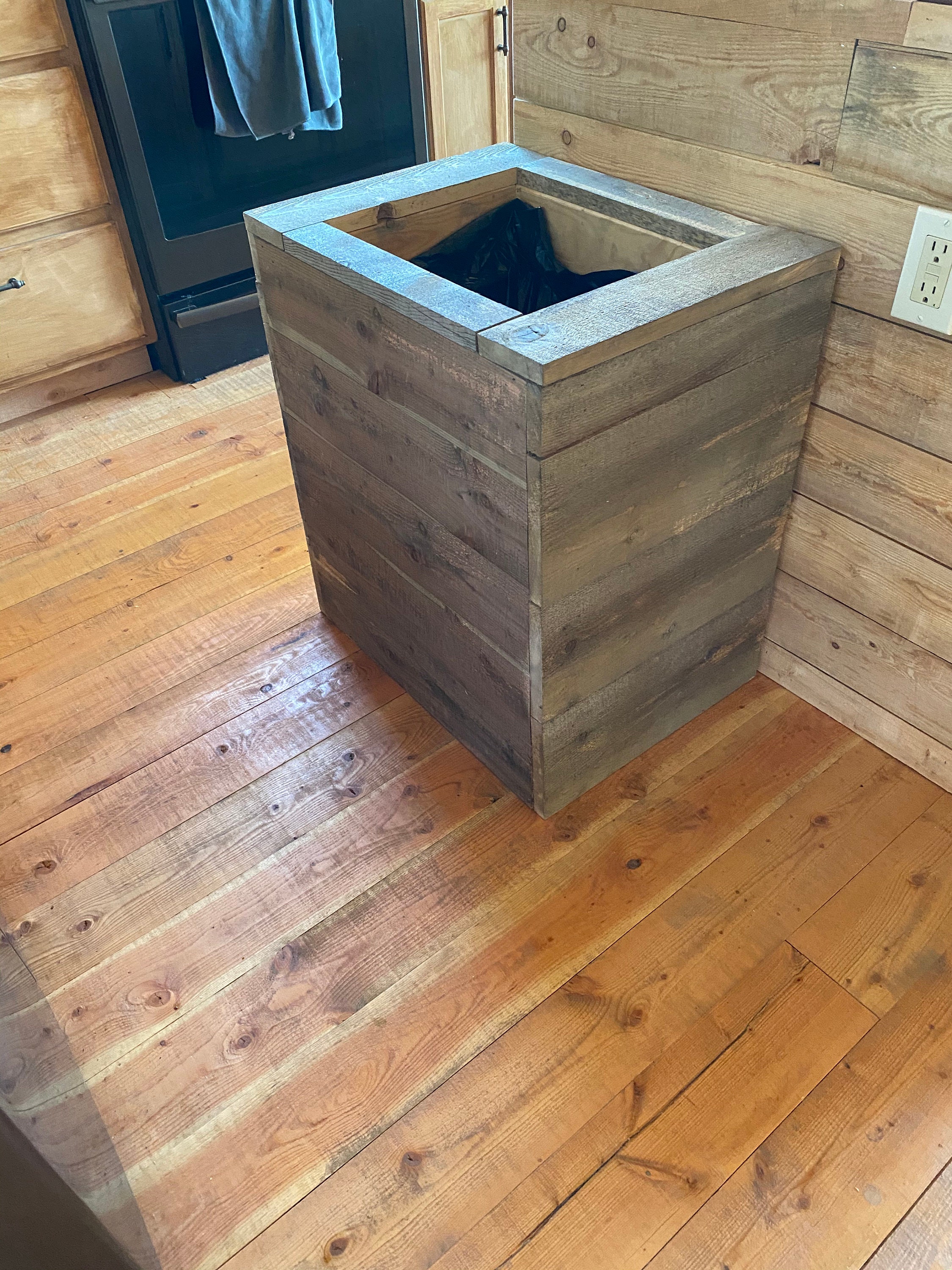 Kitchen Trash Can Enclosure Etsy