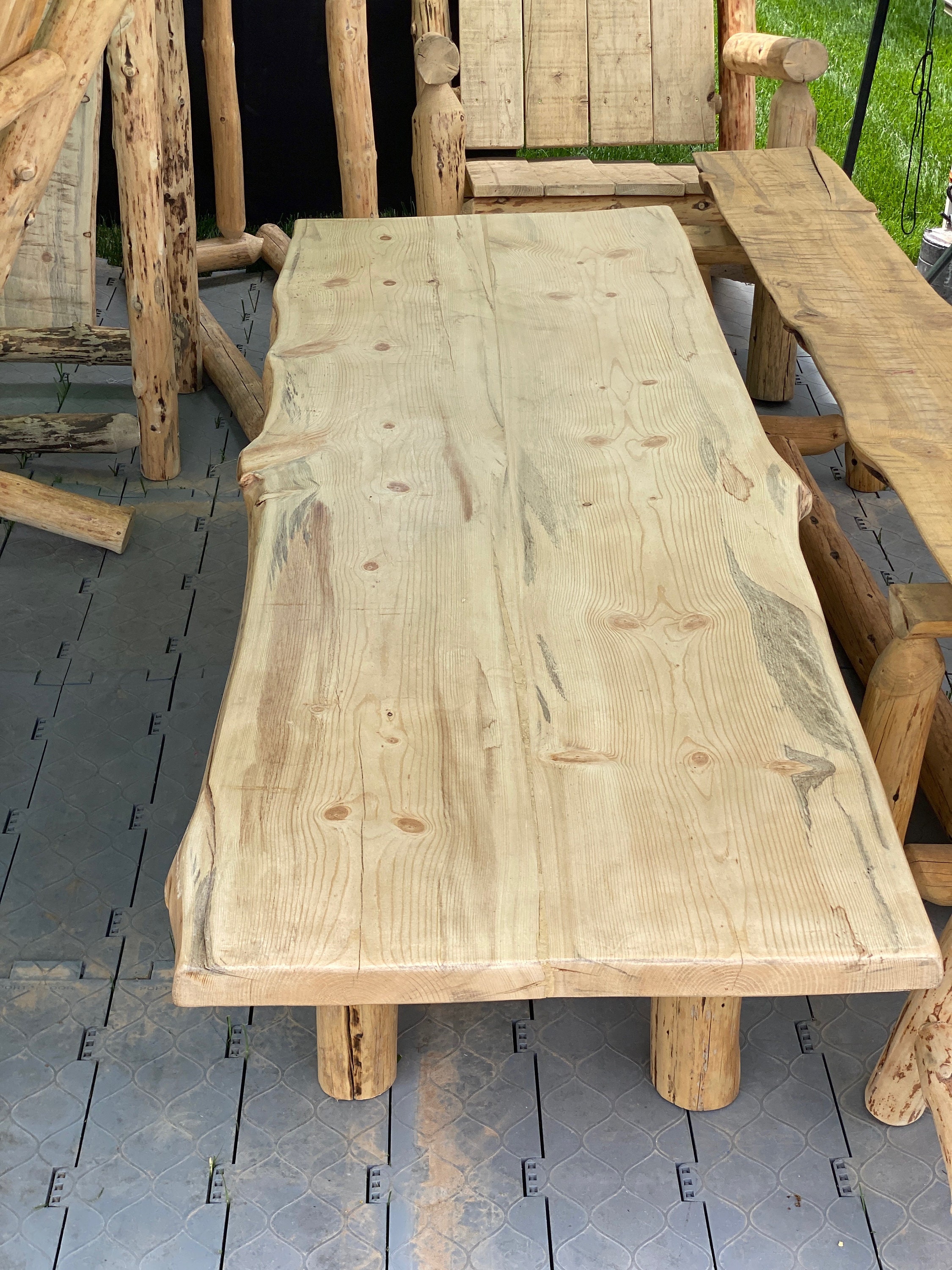 Log Coffee Table Etsy