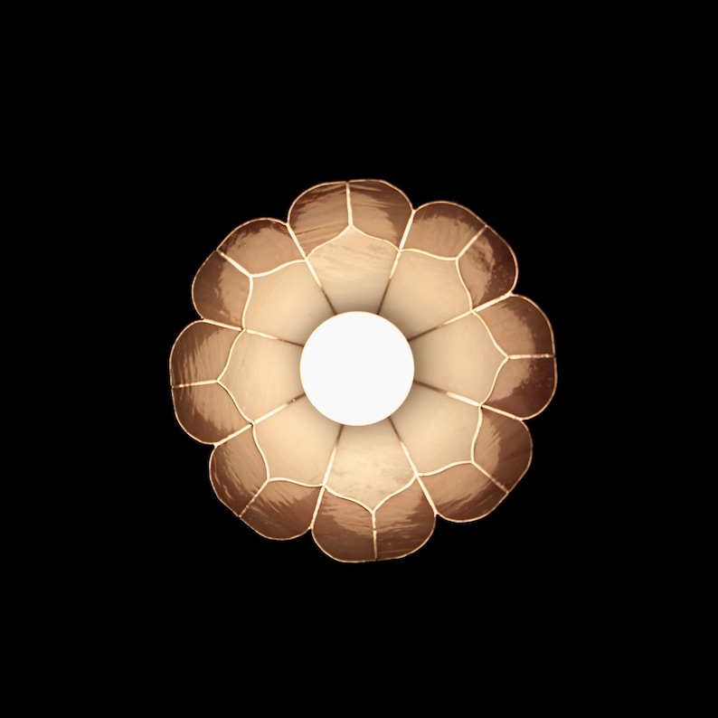 Rosa Pfauen-Pendelleuchte, Buntglas-Deckenbeleuchtung, Lampenschirm, personalisierbar Bild 5