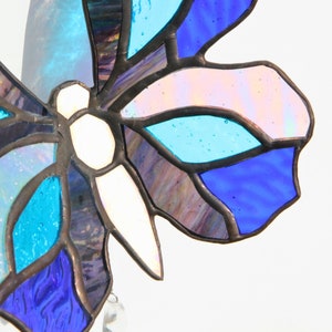 Adorno de vidriera de mariposa Morpho azul Personalizar Personalizar imagen 5