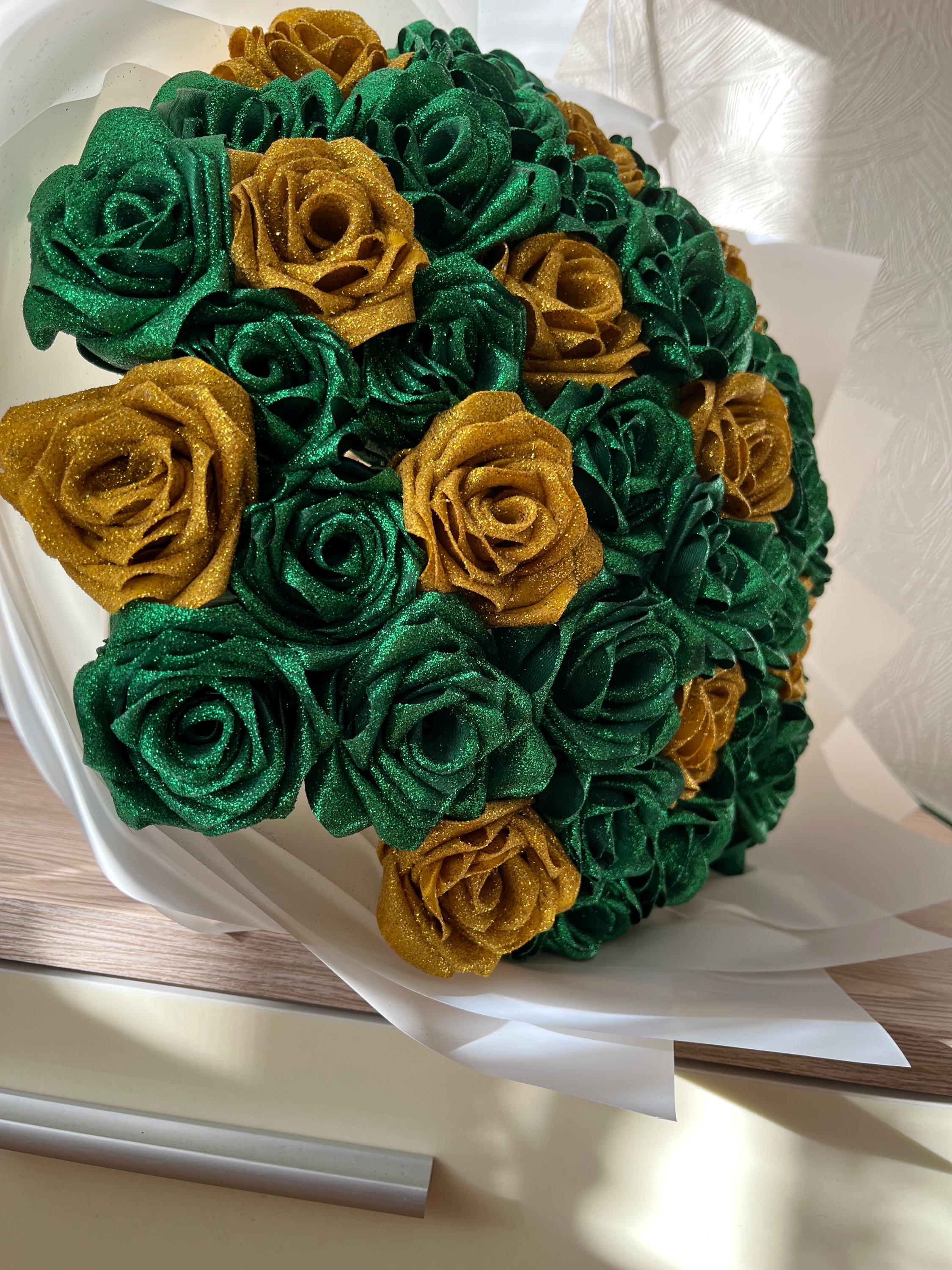 BENECREAT 1000 Foglie Artificiali In Seta, Foglie Di Rosa Verdi Per Bouquet Fai Da Te, Ghirlande E Decorazioni Matrimonio, 60 Mm