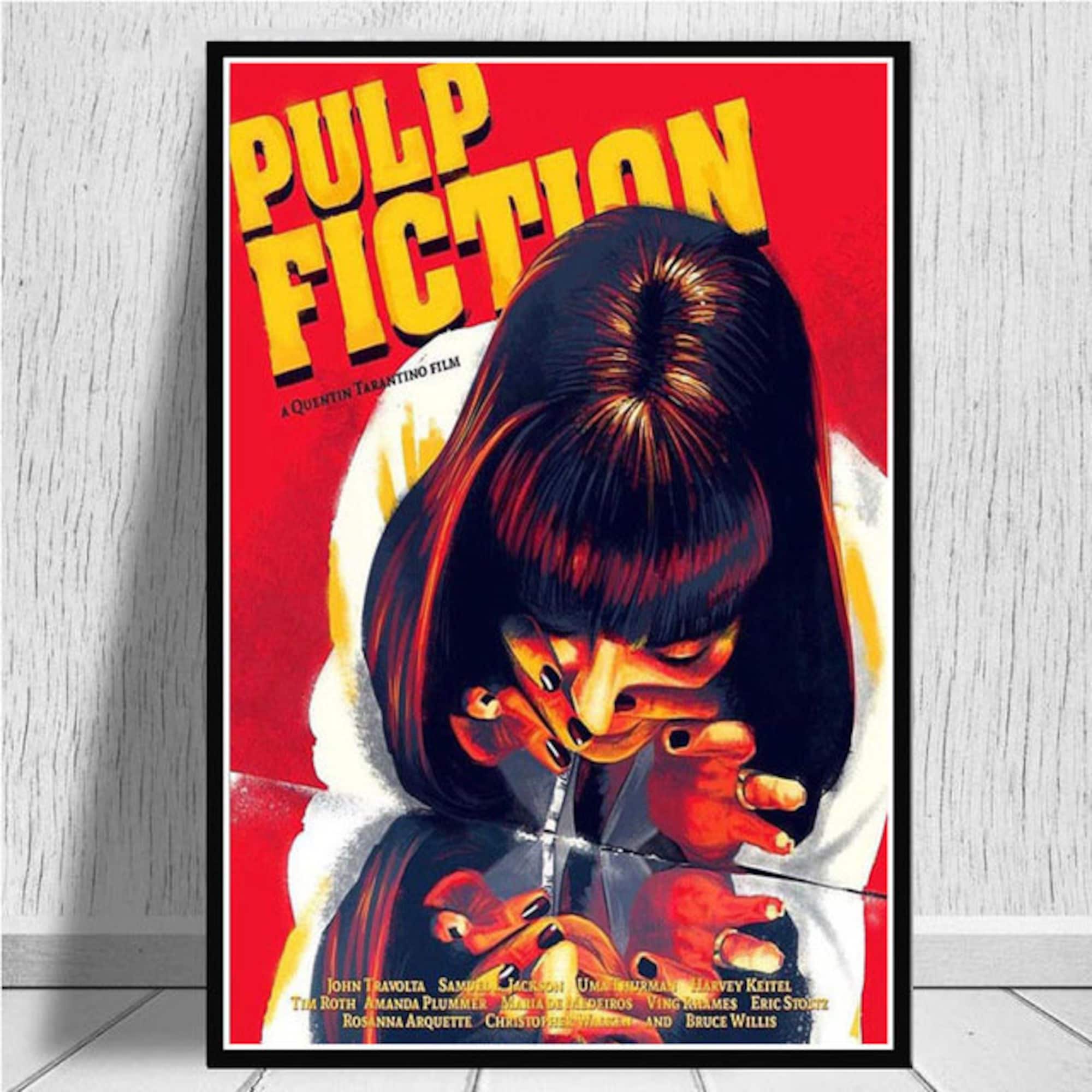 Discover Pulp Fiction Print Poster, Uma Thurman Mia Wallace Pictures