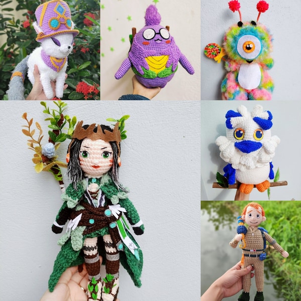 Custom Anime Characters Doll, Custom Manga Doll, Custom Plush Commission, Anime Stuffed Plush, Drawing Into Plush, Custom Crochet Doll