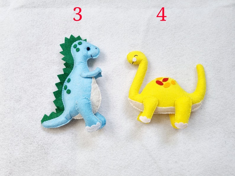Felt Dinosaur Ornaments Dinosaur Toy Dinosaur Nursery Etsy