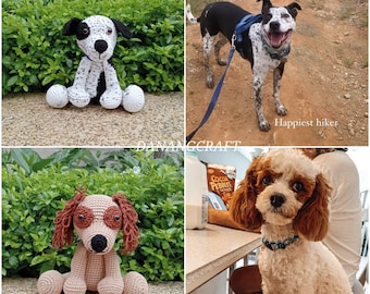 Custom Stuffed Dog, Custom Dog Plush, Custom Crochet Dog, Custom Pet Plush, Dog Stuffed Animal, Dog Memorial Plush, Dog Replica, Dog Clone