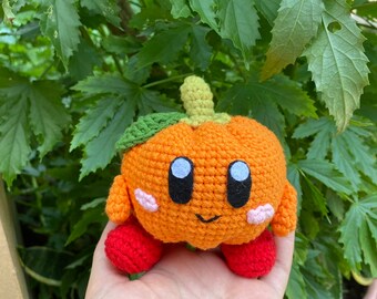 Crochet Halloween Pumpkin, Pumpkin Stuffed Plush