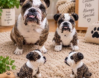 Custom Stuffed Dog, Custom Dog Plush, Personalized Pet Gift, Dog Mom Gift, Custom Crochet Dog, Custom Stuffed Animal, Pet Stuffed Animal