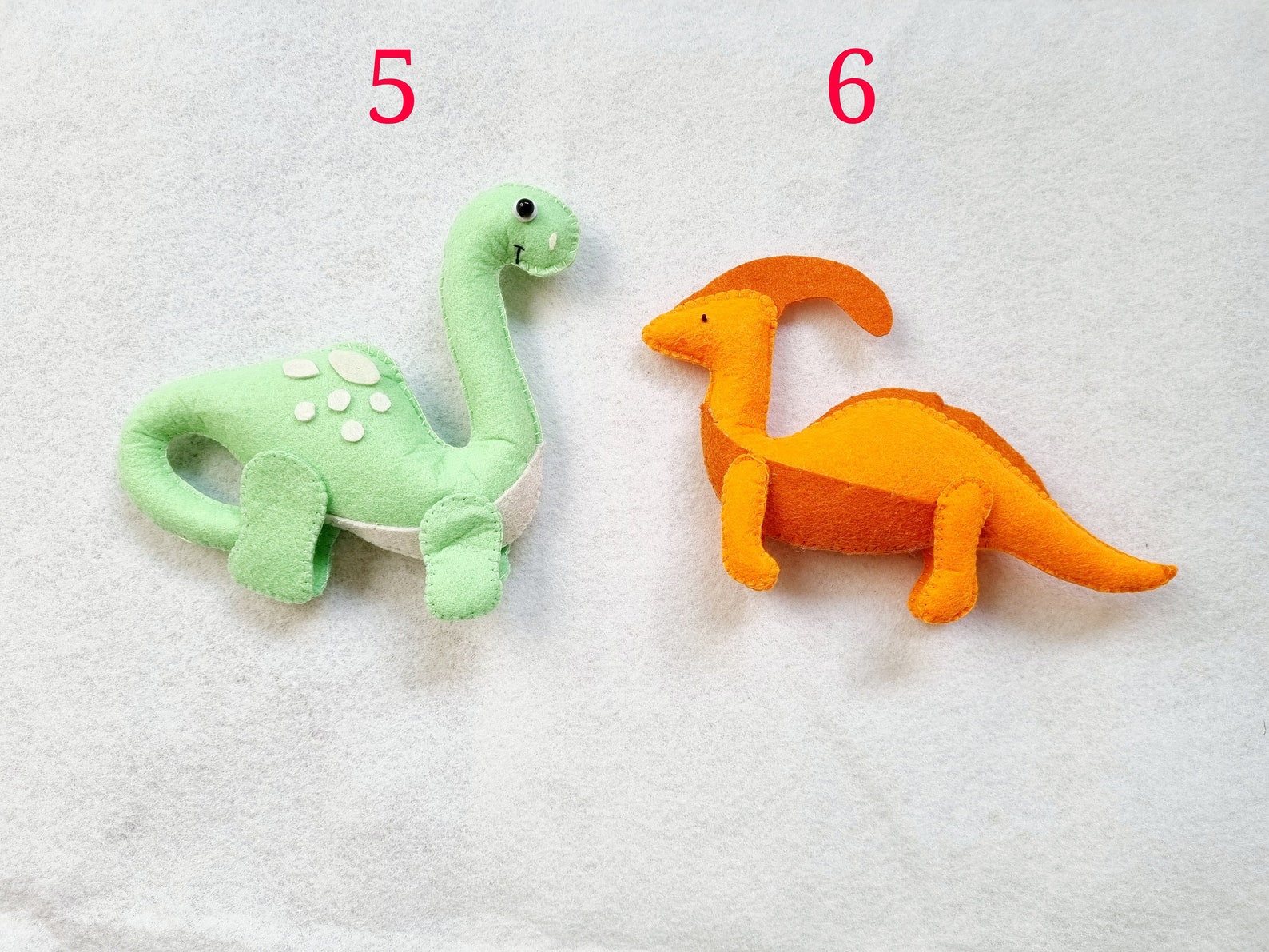 Felt Dinosaur Ornaments Dinosaur Toy Dinosaur Nursery Etsy