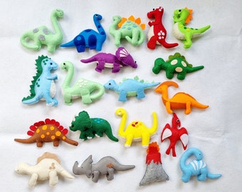 Felt Dinosaur Ornaments, Dinosaur Toy, Dinosaur Nursery, Dinosaur Decor, Dinosaur Garland, Dinosaur Montessori, Play Dinosaur