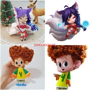 Custom Felt Doll, Custom Felt Ornament, Custom Felt Commission, Custom Plush Doll, Drawing into Plush, Custom Plush Commission